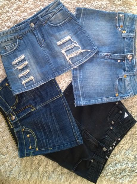 3/4 riflove kratasy denim 140/146/152/158, h&m,146