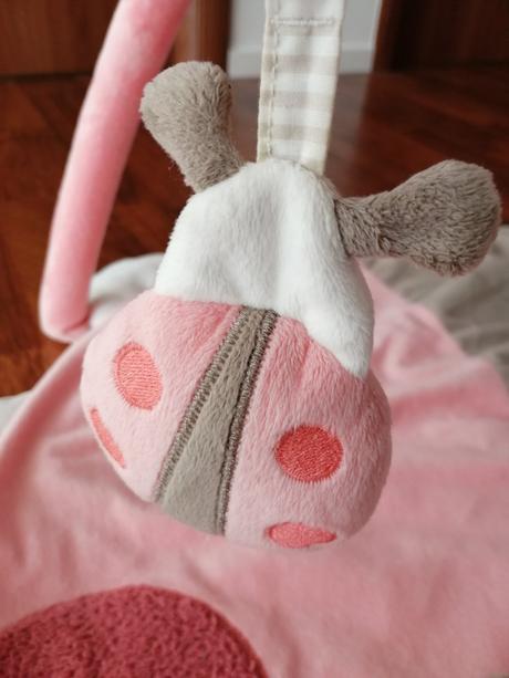 Detská hracia deka s hrazdou lienka,