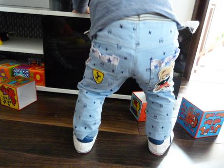 Chlapčenké rifle 9-12mes., 80