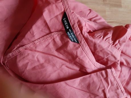 Shein krásne ružové vzdušné šaty, l