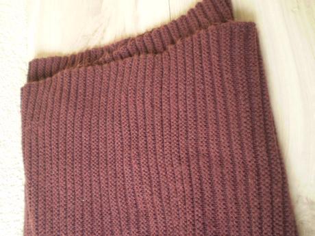 Fialový pletený šál, h&m,l