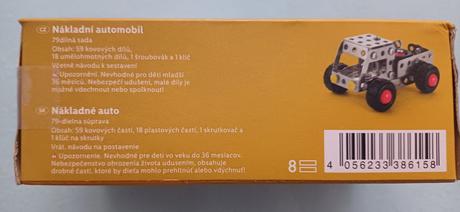 Skladacie kovove auticko, neskladane,