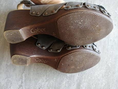 Sandálky gabor v 37,5, vd 23,5 cm, opätok 7,5 cm, gabor,37
