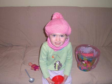 Ružová baretka a nárkčník, predaj aj jednotlivo, 104