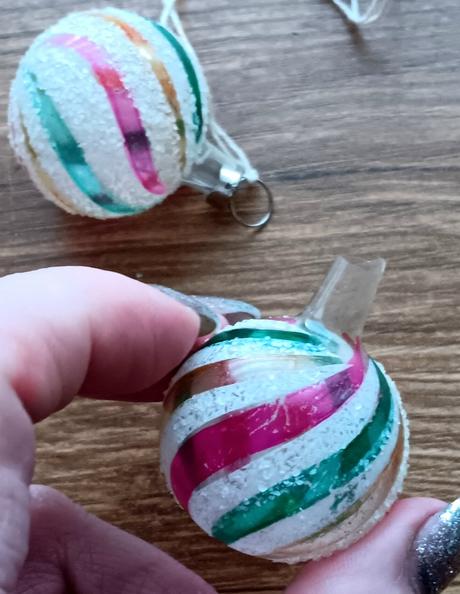 2x stará vianočná guľa, 