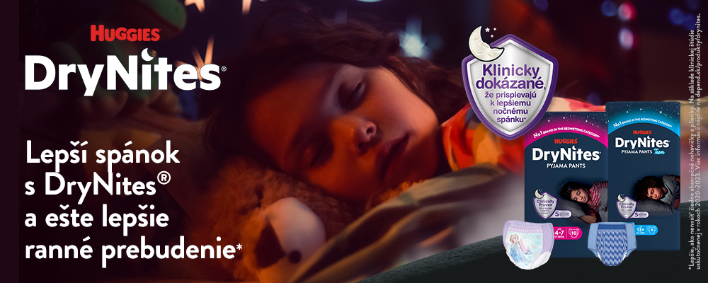 DryNites® naťahovacie nohavičky na noc pre deti