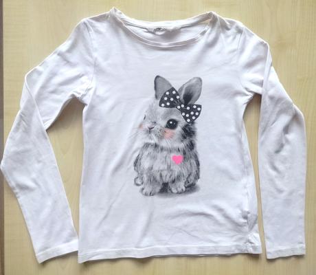 Tričko so zajkom, h&m,122