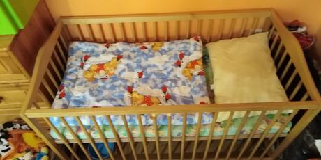 Detská postieľka s madracom, 