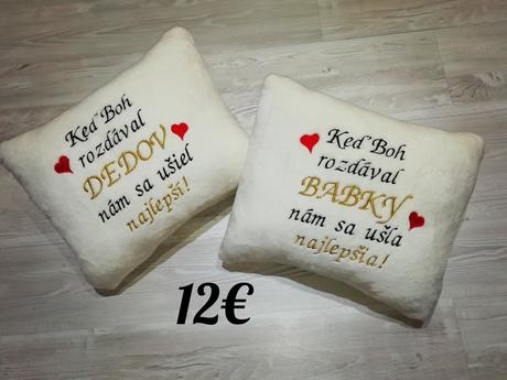 Vyšívané vankúše,