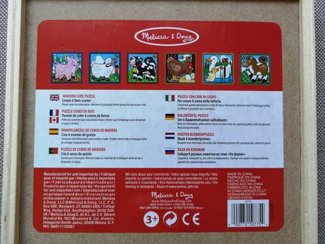 Domáce zvieratká drevené kocky - melissa & doug,