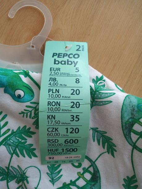 Body chameleón s krátkym rukávom, pepco,92