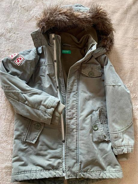 Zimná bunda 7-8 rokov, benetton,128