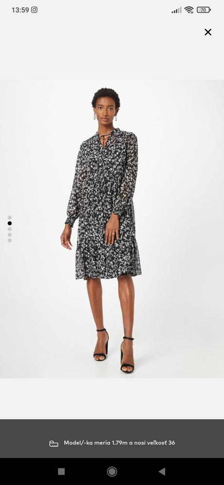 Ľahké šifónové šaty, 38