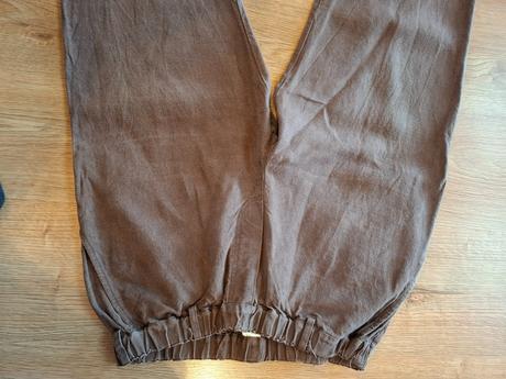 Pánsje ľanové nohavice pohan, l