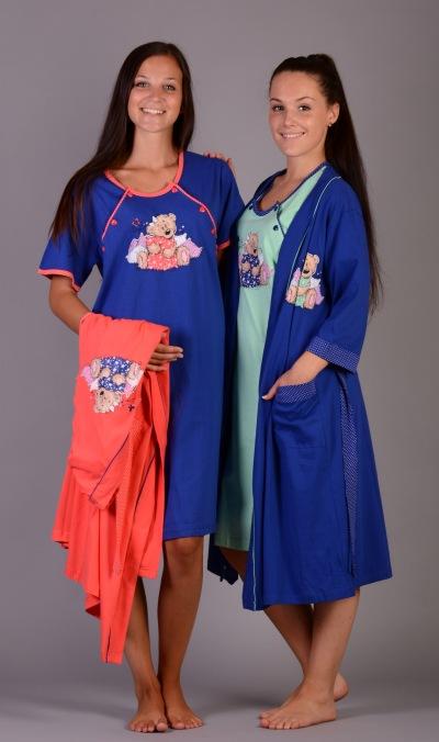 Materská nočná košieľka so županom, vienetta secret,l / m / s / xl / xxl