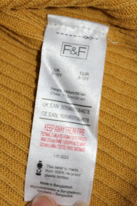 Hrubšie tričko, f&f,140