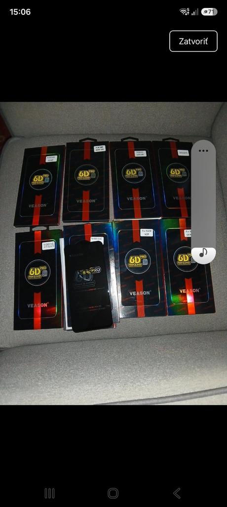 6d ochranné sklo na samsung a15 a16 a25 a26 a35 a, samsung