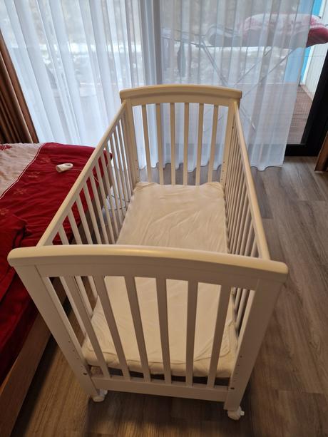 Detska postielka + matrac + kolotoc, šírka (cm): 60,dĺžka (cm): 120