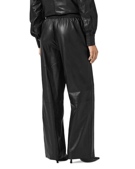 Koženkove široké nohavice h&m xxs /xs, h&m,32 / 34 / xs