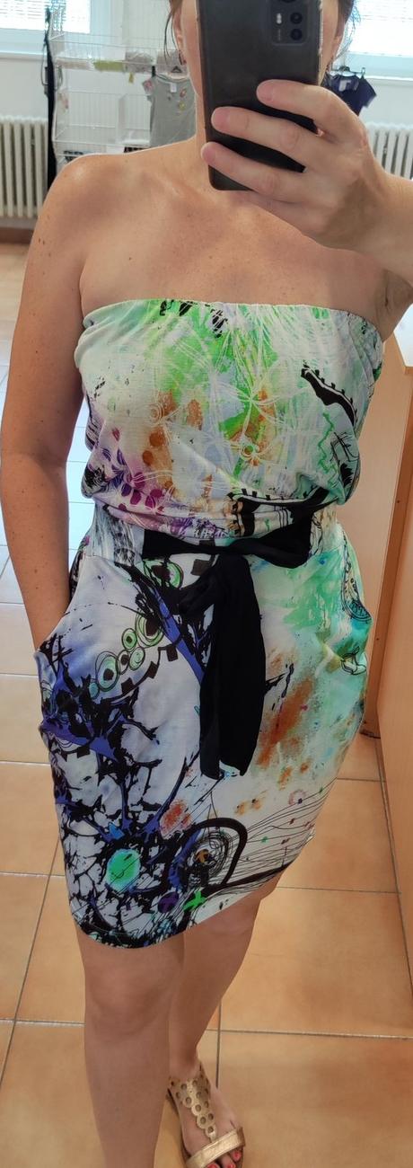 -bavlnené pružné šaty desigual veľ. 36 a, desigual,s