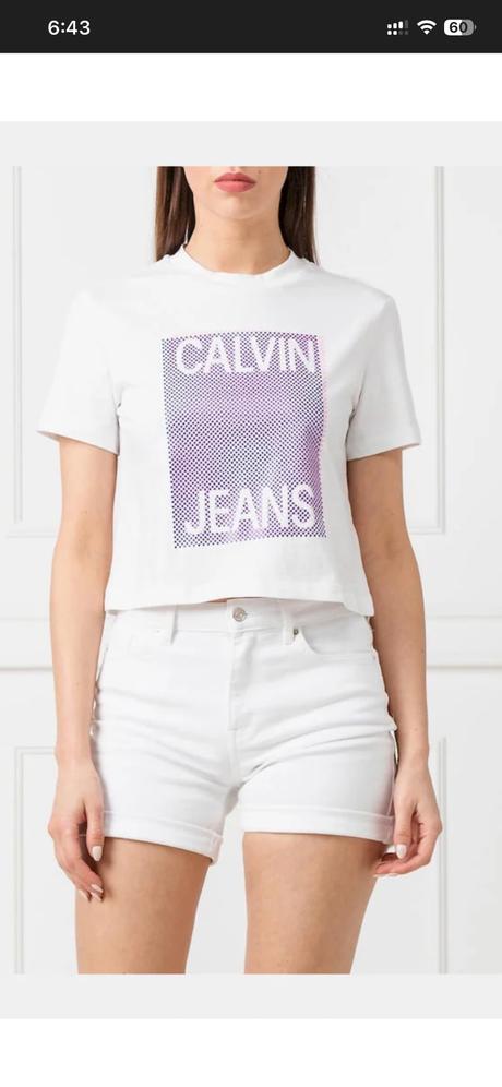 Calvin klein crop tričko, calvin klein,m