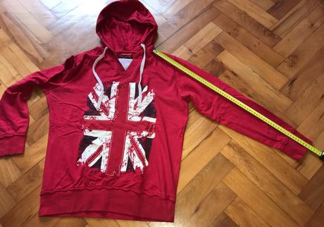 Červená mikina - veľká británia, anglicko, okay,42