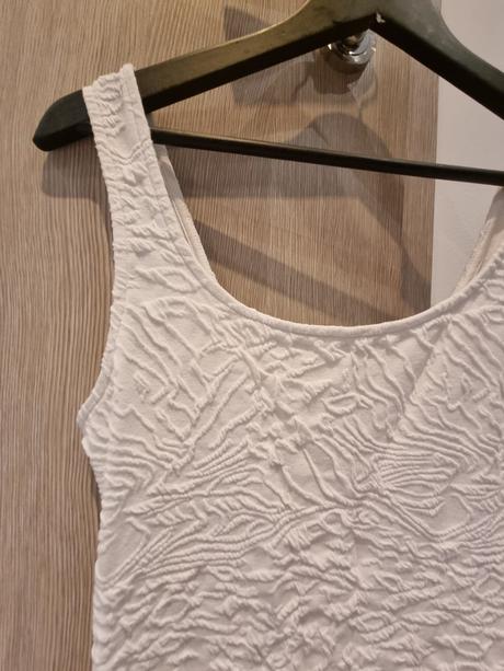 Nové biele šaty bershka, bershka,l