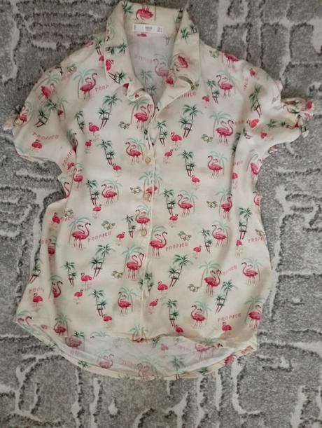 Letná vzorované košeľa, mango,s