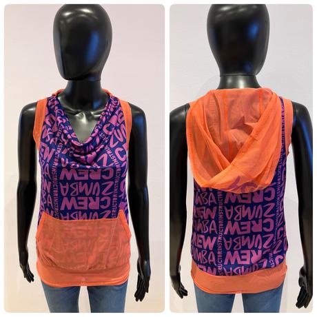 Dámske športové tričko zumba s kapucňou (xs), xs