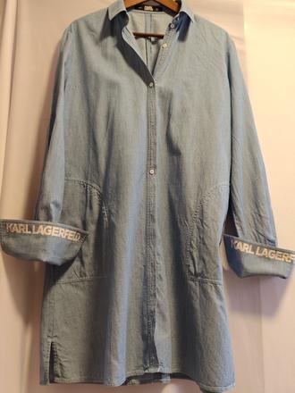 Karl lagerfeld originál košeľové šaty m/l, m