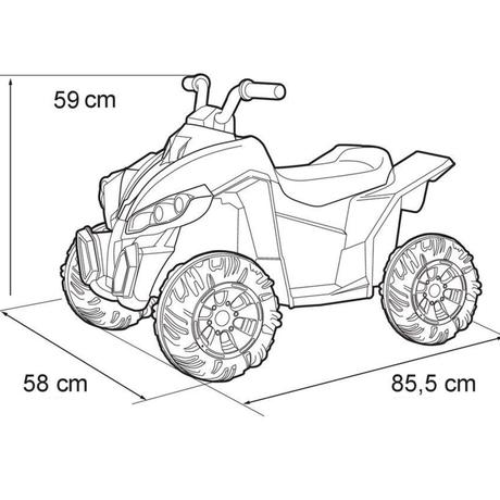 Feber elektrický quad wagon 12v, 