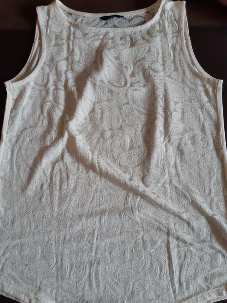 Top s čipkovaným predným dielom, f&f,36