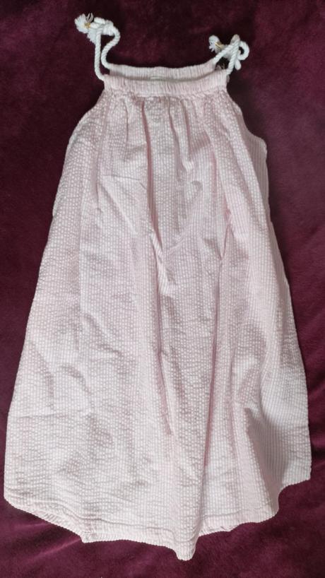 Ružové šaty na ramienka, h&m,122