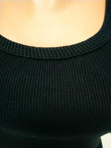 Dámsky čierny bavlnený top, one love basic, s