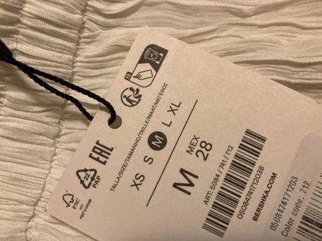 Široké biele nohavice, bershka,m