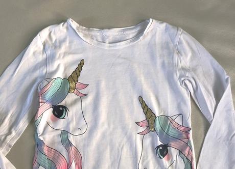 110/116 h&m tricko, jednorozec,5-6 r., h&m,116