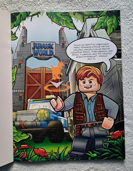 Lego kniha aktivít "jurský svet", 