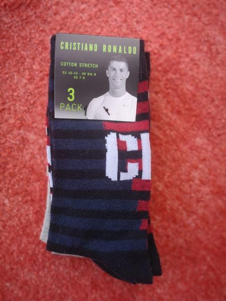 Cristiano ronaldo ponožky 3 páry veľkosť 40-43, 40 / 42 / 44