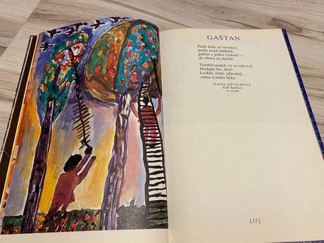 Staré retro básničky maľované básne matica,