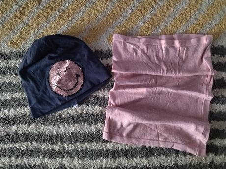 Čiapka smajlík a nákrčník 116/128, 116