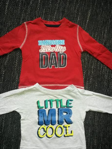 Trička s dlhým rukávom /2 ks spolu/, rebel,86