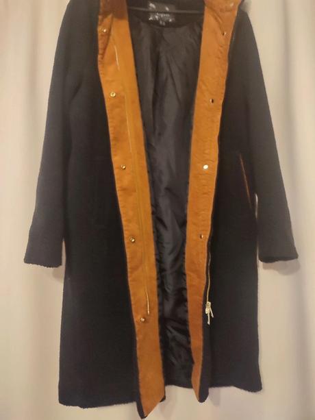 Čierny kabát na zips, bonprix,38