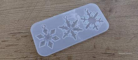 Silikónová forma - vločky - 15x7 cm, 