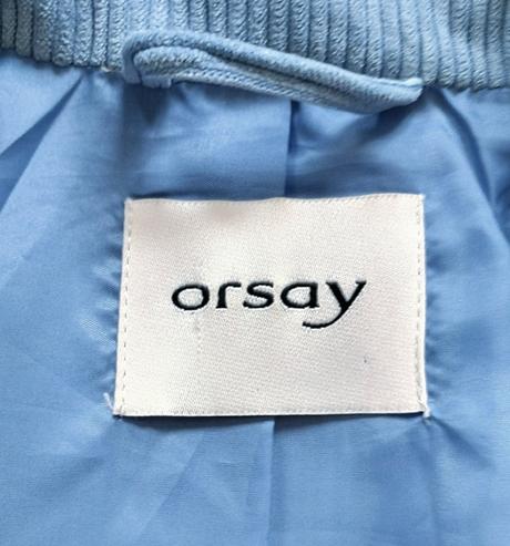 Modré menčestrové sako, orsay,s