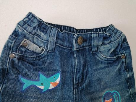 Kraťasy rifľové bavlnené, 98