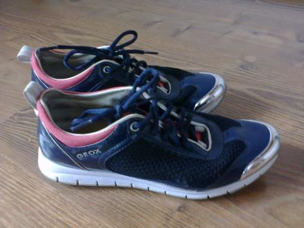 Tmavomodré botasky, geox,39