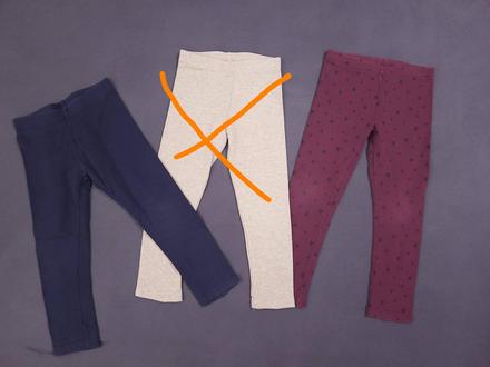 2x lupilu hrubsie leginky (cena spolu), 104–116