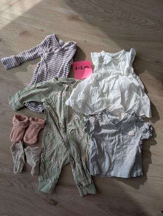 Mix oblečenia 1-2m ( lindex, zara, h&m, newbie), 50–62