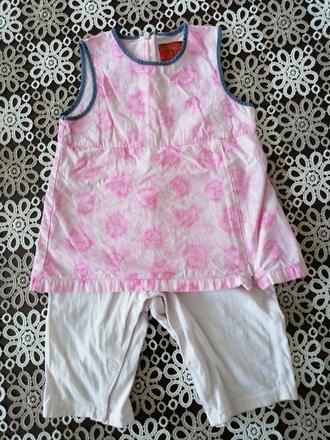 Dievčenské letné oblečenie 80-86(12m), 80