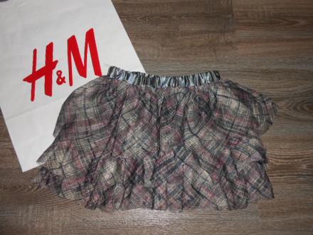 H&m krasna dievčenská točiaca suknička č. 116, h&m,116